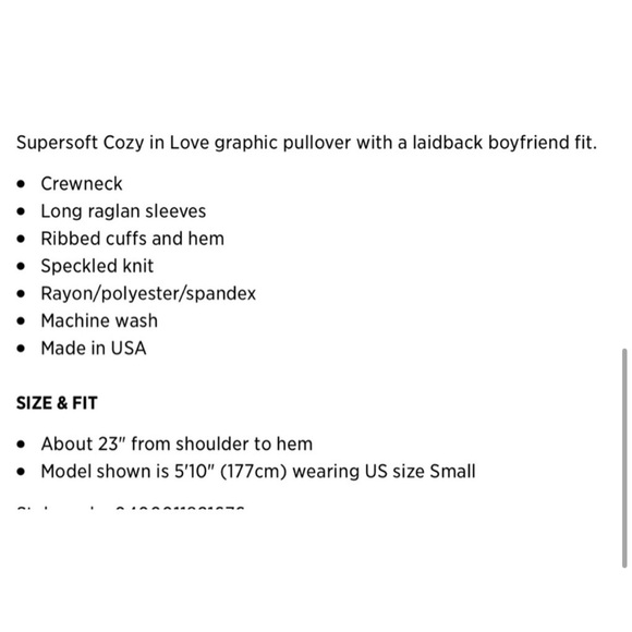 WILDFOX Cozy In Love BBJ Graphic Pullover - Picture 5 of 5